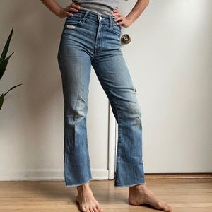 MOTHER Jeans, size 24, Hustler Ankle Flare